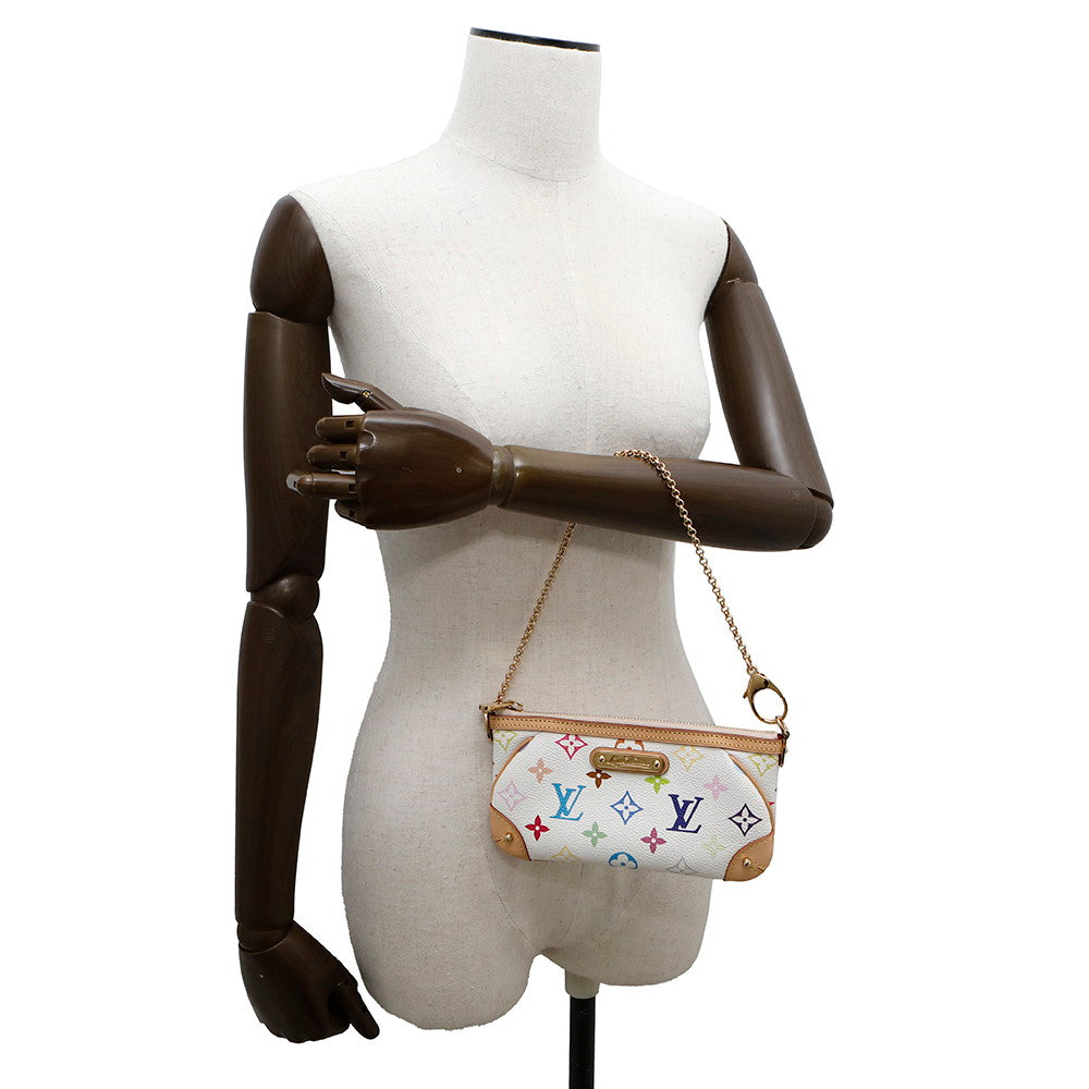 LOUIS VUITTON Pochette?Milla BlancM60096 Monogram?Multicolor Size MM