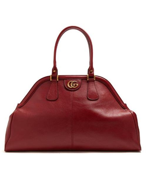Gucci Monogram Leather Top Handle Tote