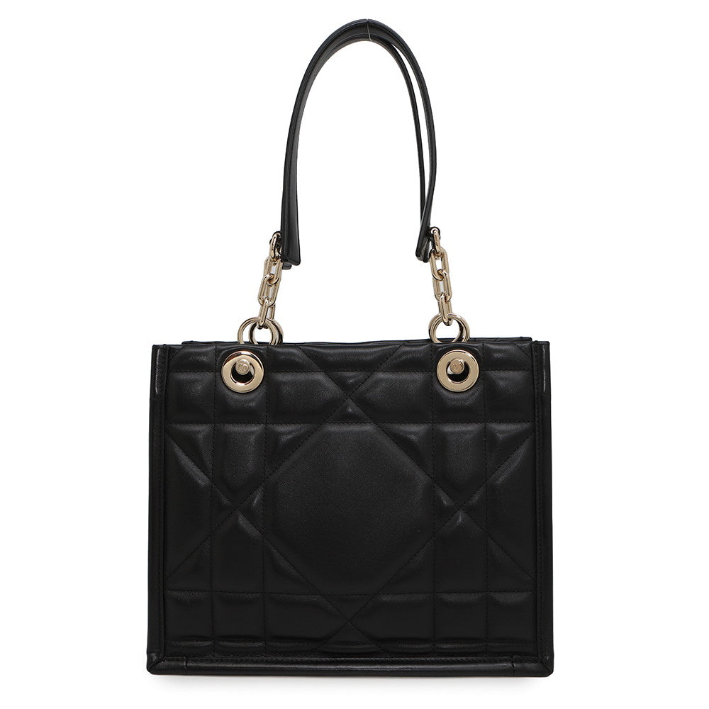 Dior ?Archicannage Essential Tote BlackM8720OZVJ Leather Size Small