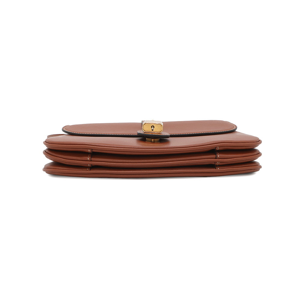 CELINE Shoulder Bag Taboo Brown196583 Calf Leather Size Medium