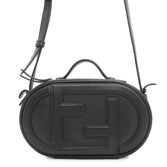 FENDI ?Olock Camera Shoulder Bag Black8BS058 Leather Size Mini