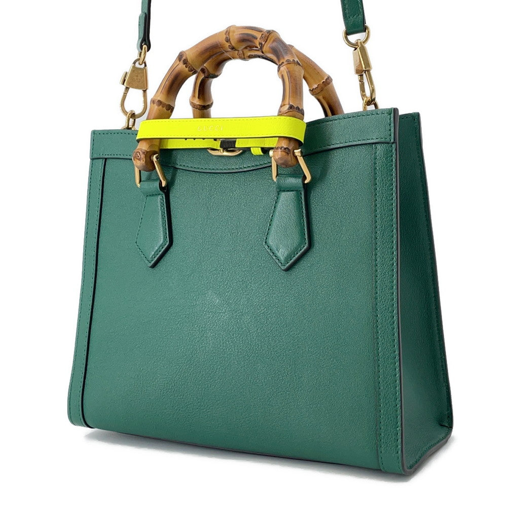 GUCCI Diana Handbag Green660195 Leather