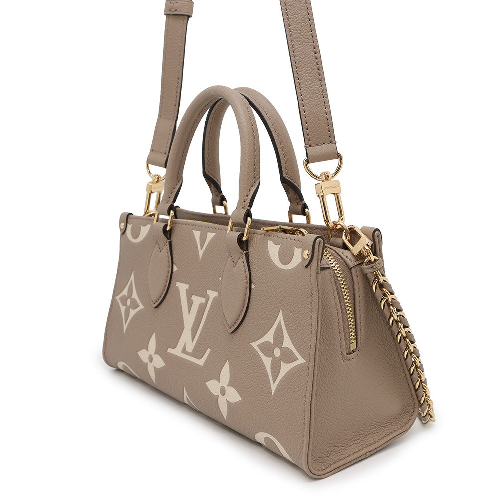 LOUIS VUITTON OnthegoEW Tourterelle/ClaimM23641 Monogram Empreinte Leather Size EW