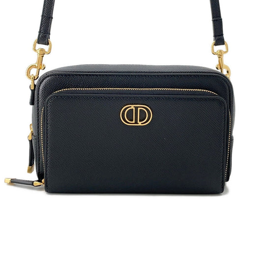 Dior ?Caro double pouch BlackS7431UBAE Leather