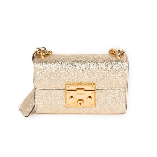 Gucci padlock gold leather handbag
