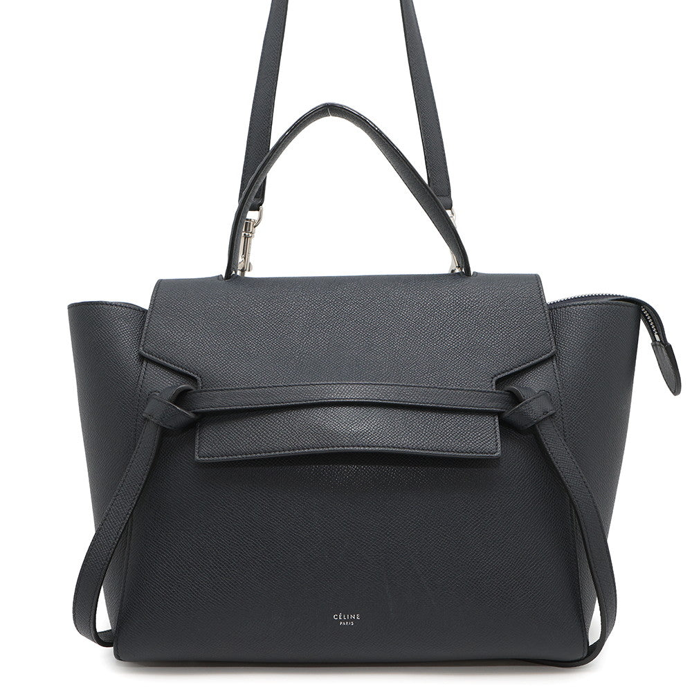 CELINE Belt bag Navy189103 Leather Size Mini