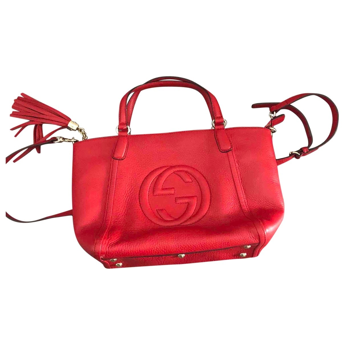 Gucci soho red leather handbag