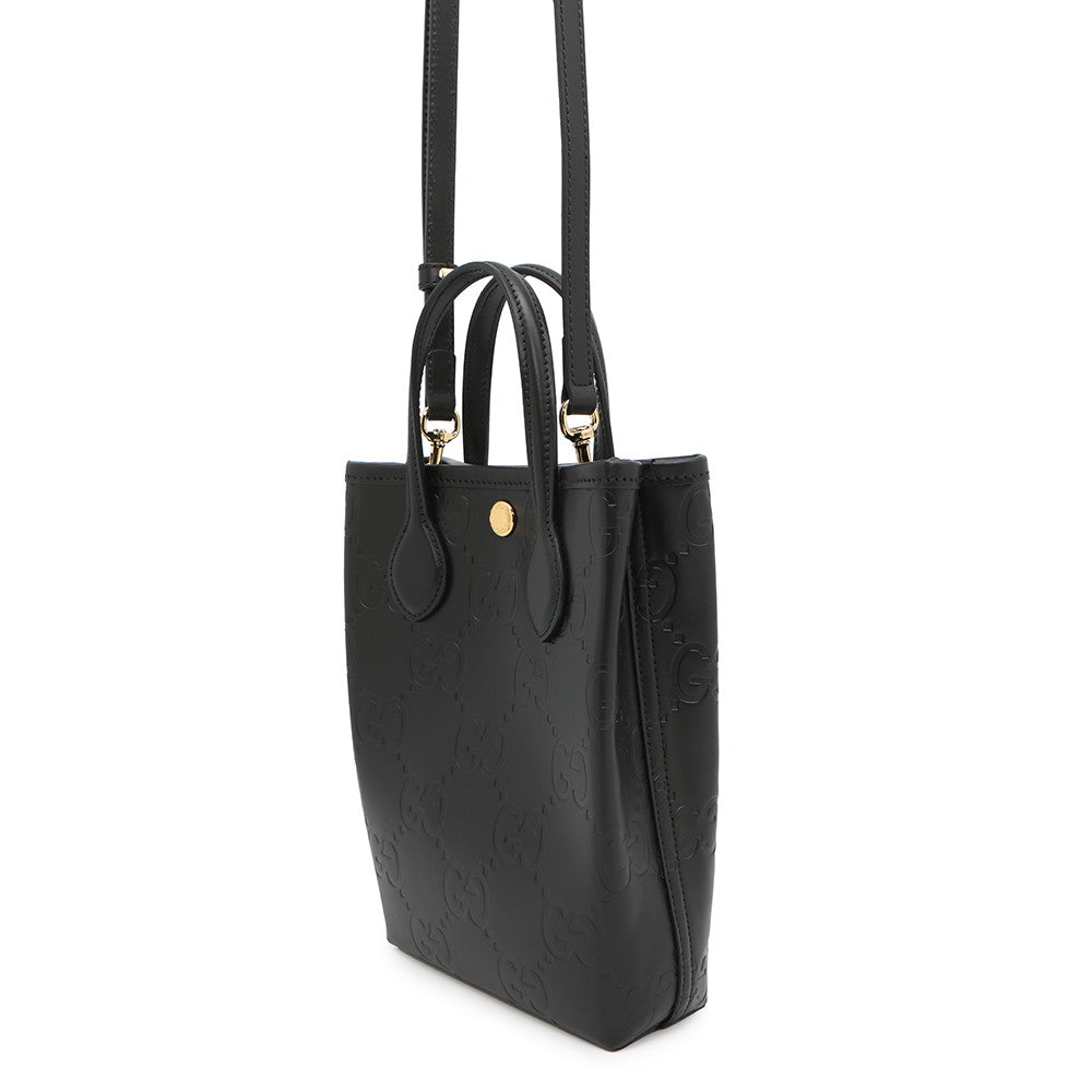 GUCCI GG Super Mini Bag Black790133 Leather