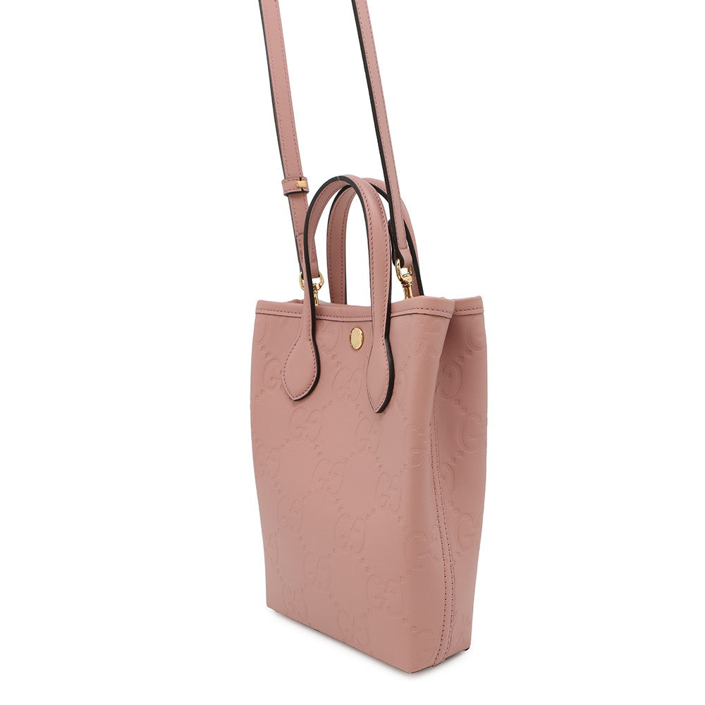 GUCCI GG Super Mini Bag Pink790133 Leather