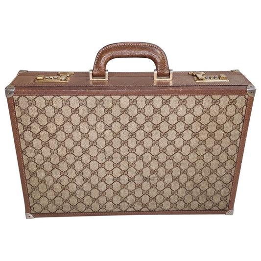 Gucci beige cloth travel bag