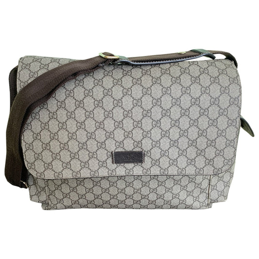 Gucci beige cloth travel bag