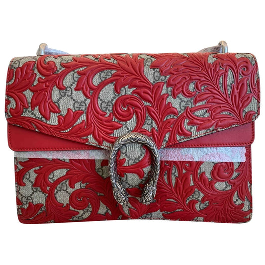 Gucci dionysus red cloth handbag