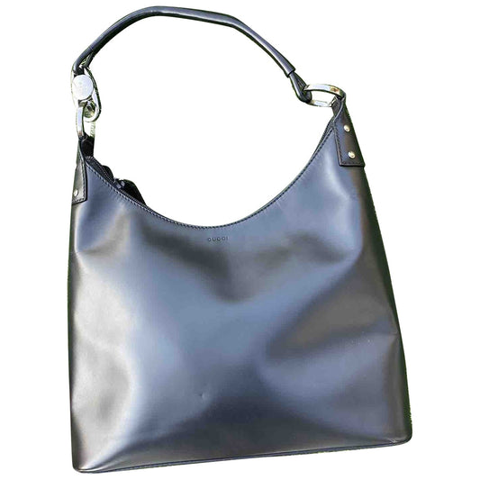 Gucci black leather handbag