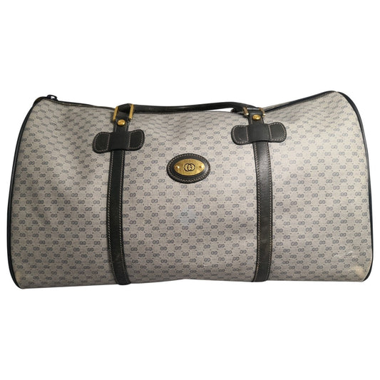 Gucci boston blue cloth travel bag