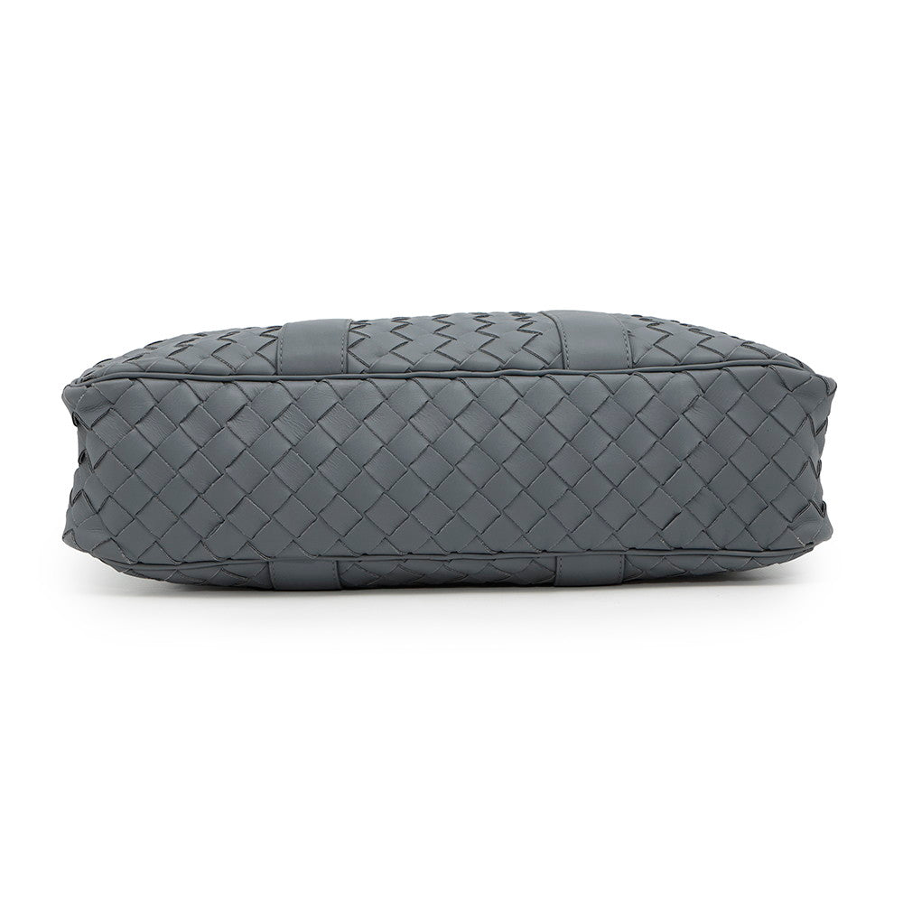 Bottega Veneta INTRECCIATO Business Bag Gray Leather