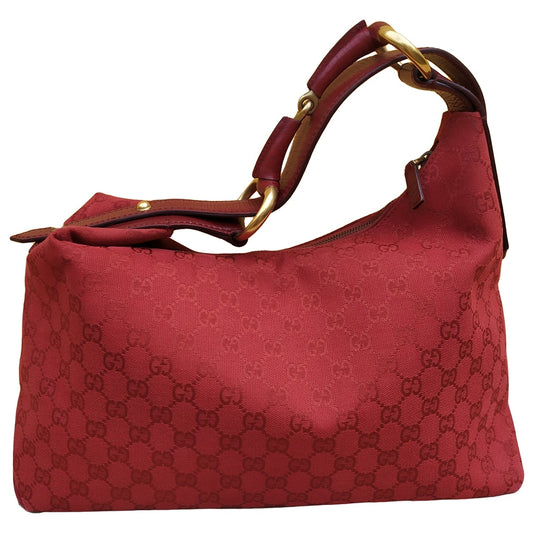 Gucci red cloth handbag