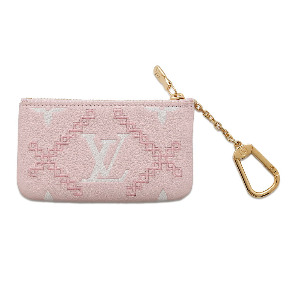 LOUIS VUITTON Pochette Cles PinkM81234 Monogram Empreinte Leather Belvedere