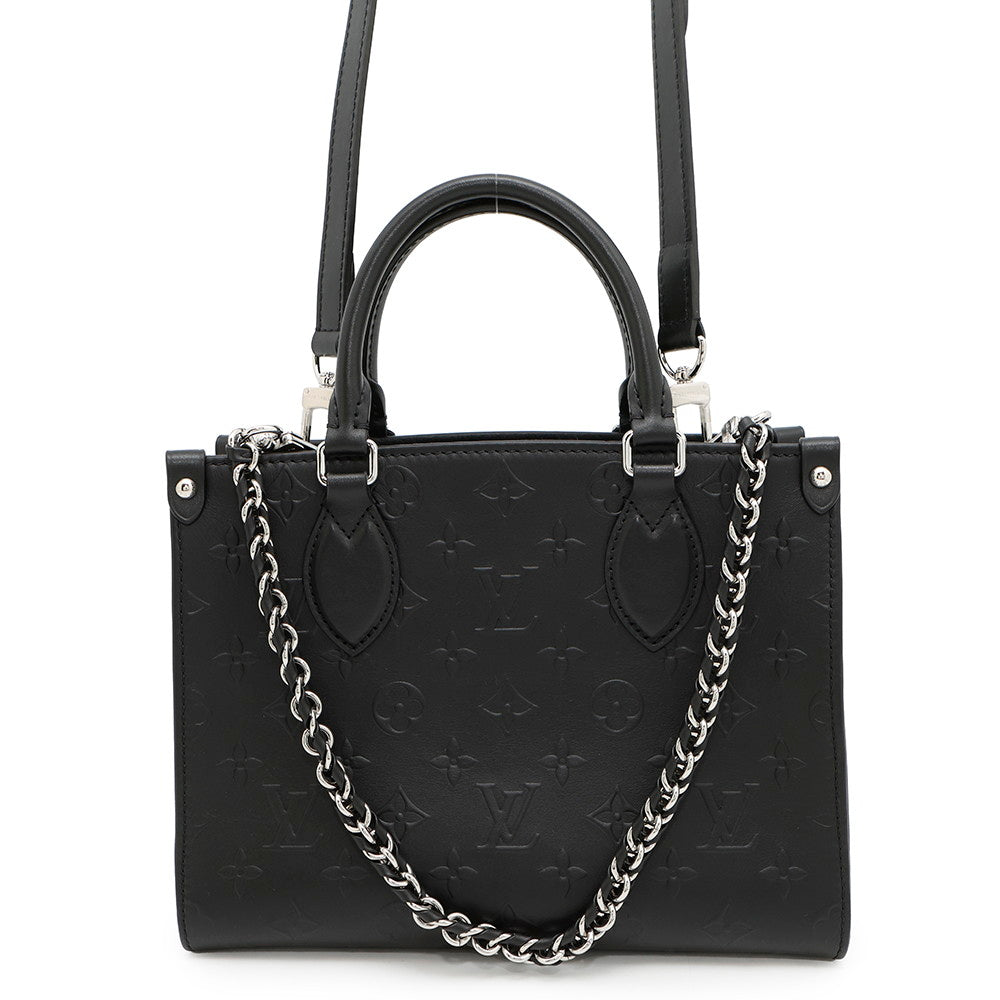 LOUIS VUITTON Onthego 2025 Spring/Summer show items NoirM14576 Monogram Calf Leather Size PM