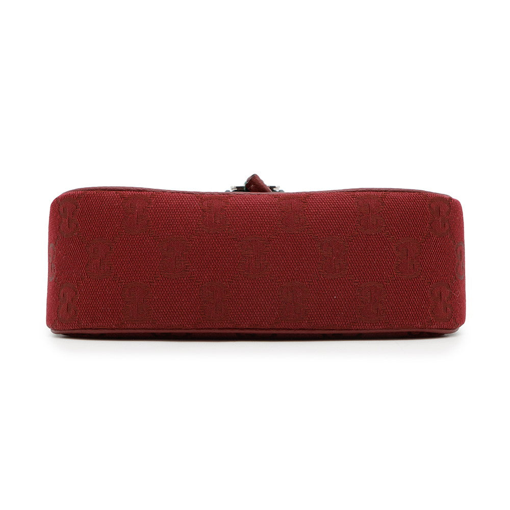 GUCCI GG Canvas Shoulder Bag Rosso Ancora802100 Canvas Leather