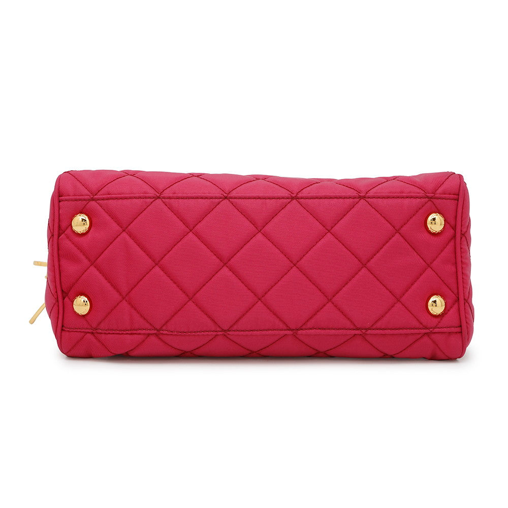 PRADA Quilted ChainShoulder Bag PinkBR4965 Nylon