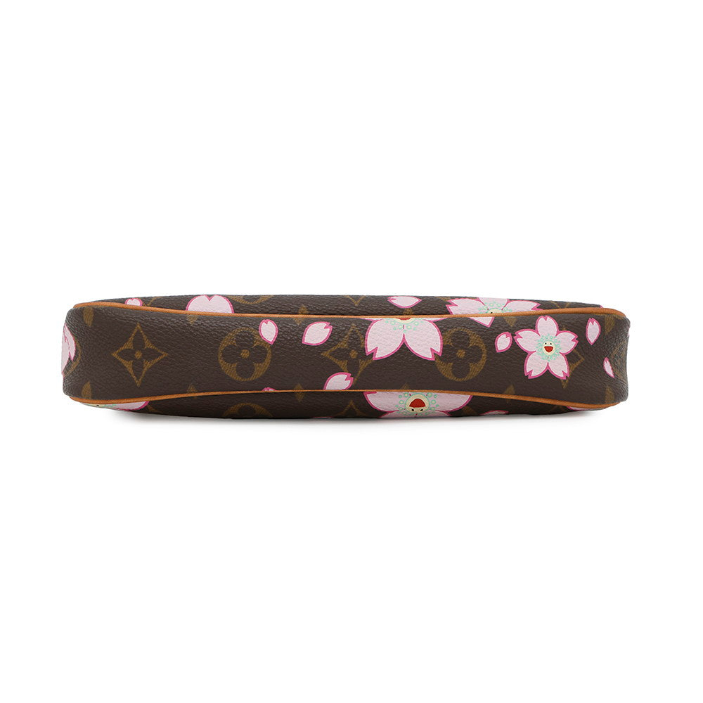 LOUIS VUITTON Pochette Accessoires Brown/PinkM92006 Monogram Cherry Blossom