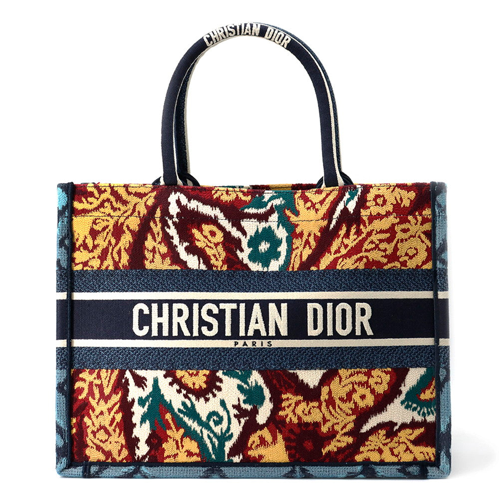 Dior ?Book Tote Embroidery Multicolor Canvas