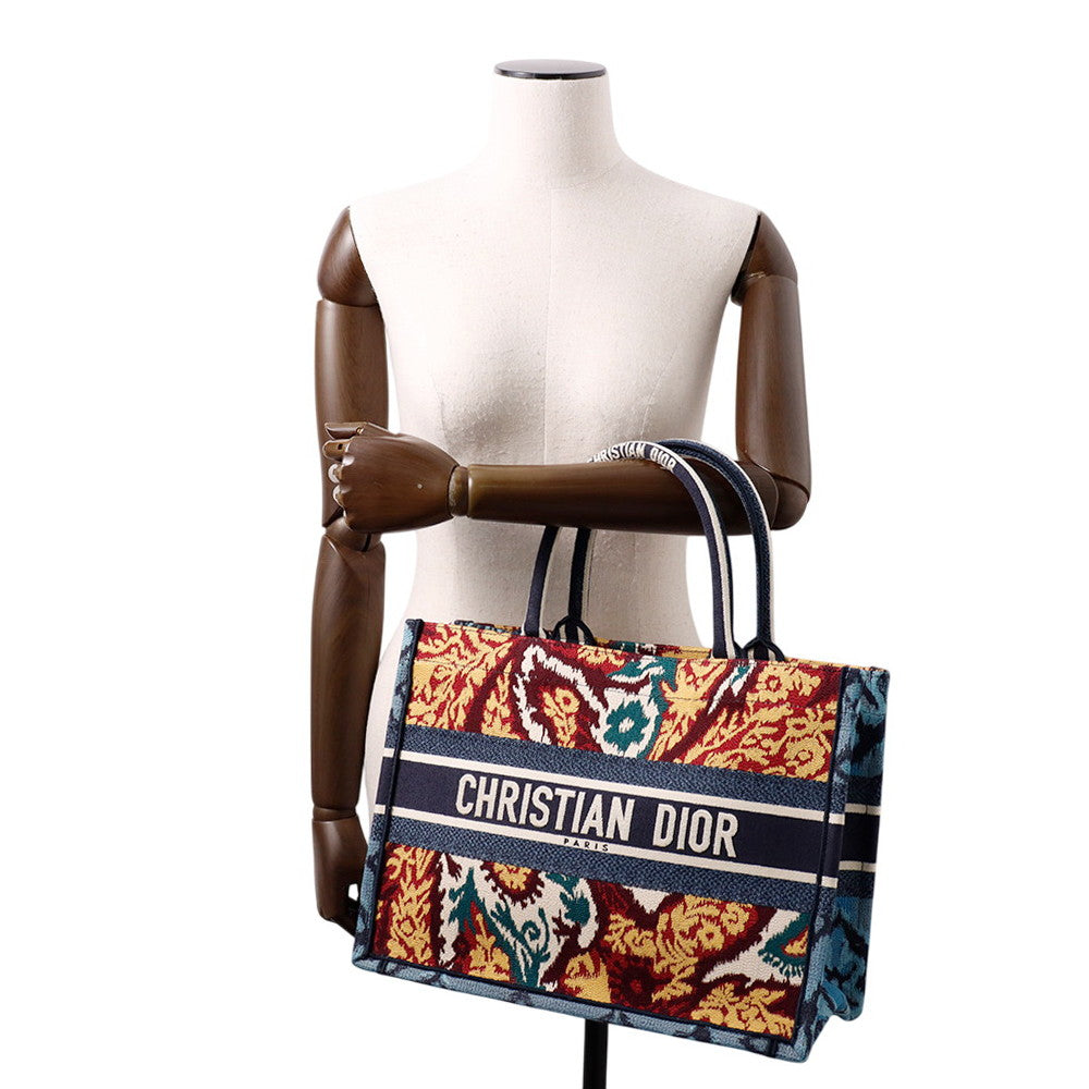 Dior ?Book Tote Embroidery Multicolor Canvas
