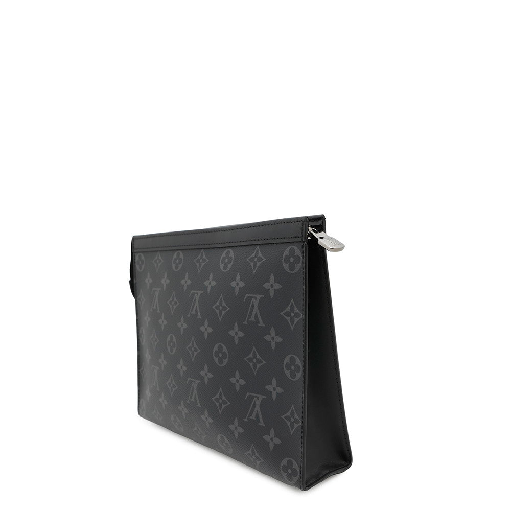 LOUIS VUITTON Pochette Voyage NoirM61692 Monogram Eclipse Size MM