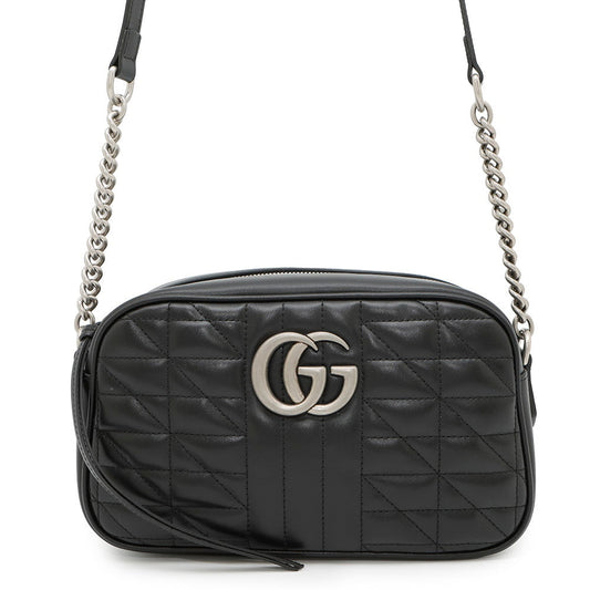 GUCCI GG Marmont Shoulder Bag Black447632 Leather