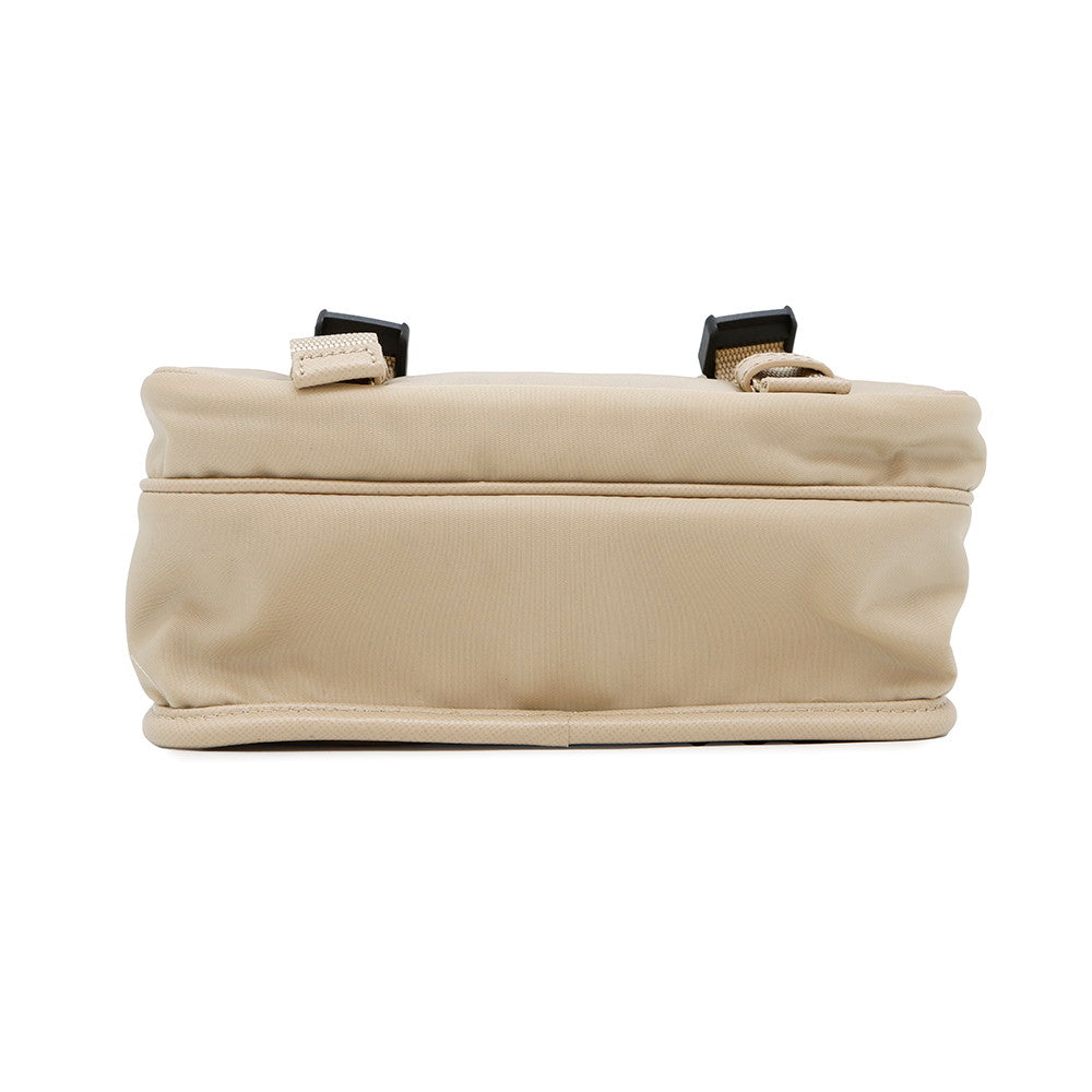 PRADA Re-Nylon xSaffiano Leather Shoulder Bag Beige2VD034 Nylon Leather