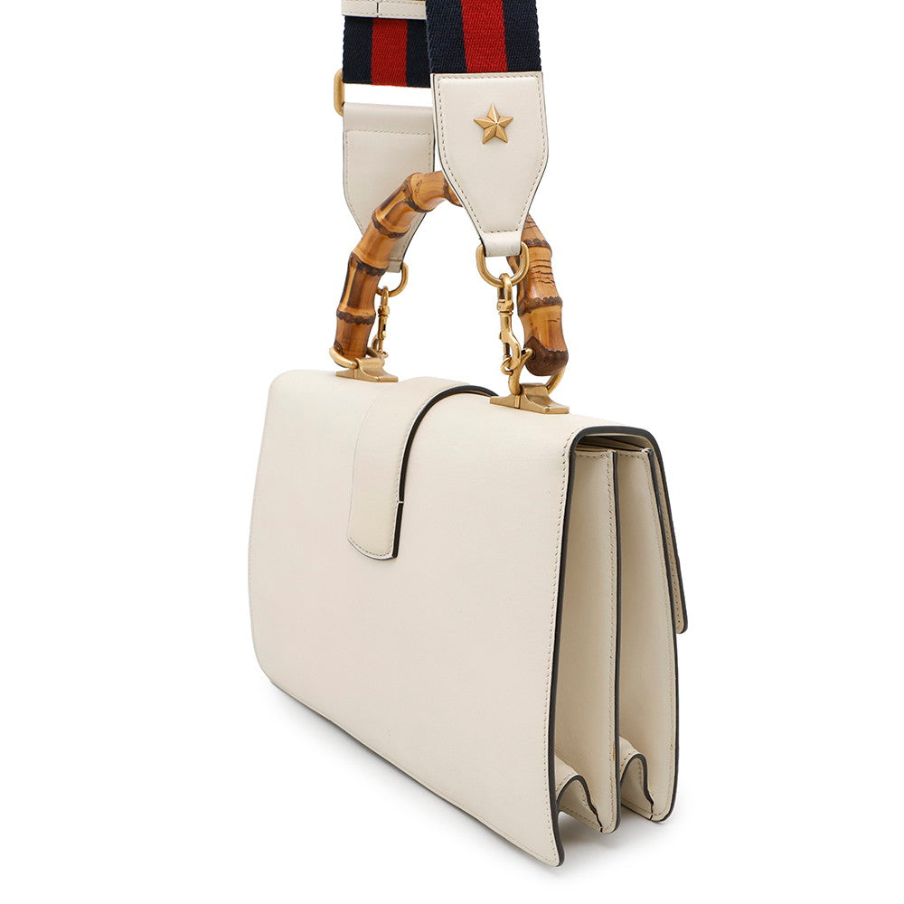 GUCCI Dionysus 2-Way Handbag Ivory/Green/Red448075 Bamboo Leather