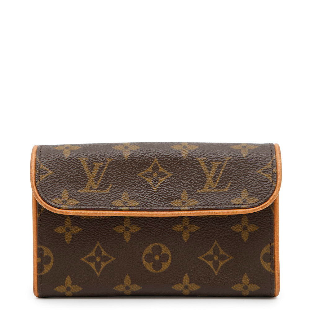 LOUIS VUITTON Pochette Florentine BrownM51855 Monogram Size XS