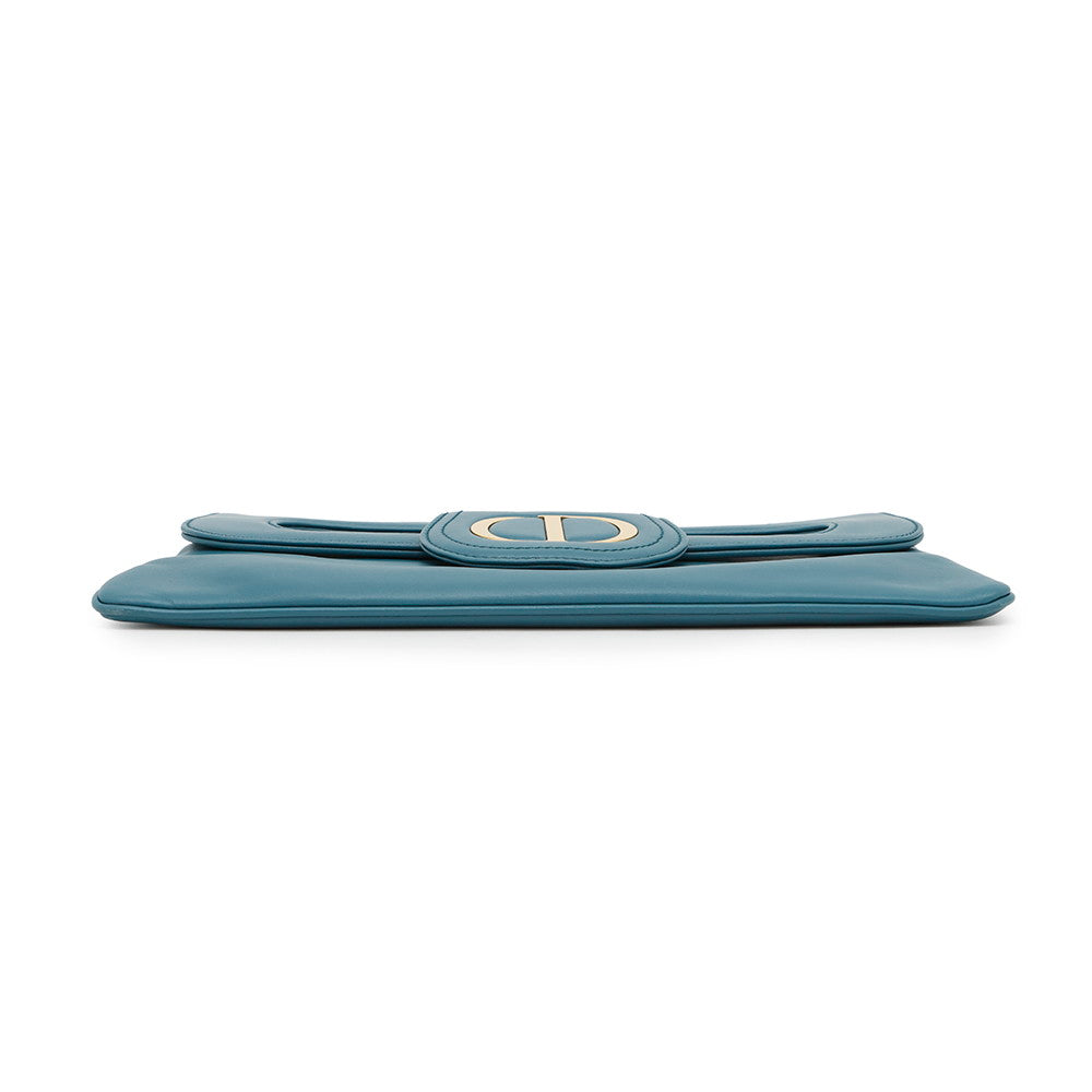 Dior ?Karo ChainShoulder Clutch Bag BlueM8641U Leather