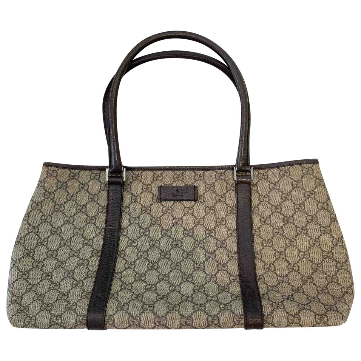 Gucci brown cloth handbag