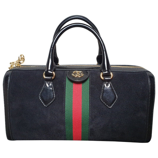 Gucci ophidia black suede handbag