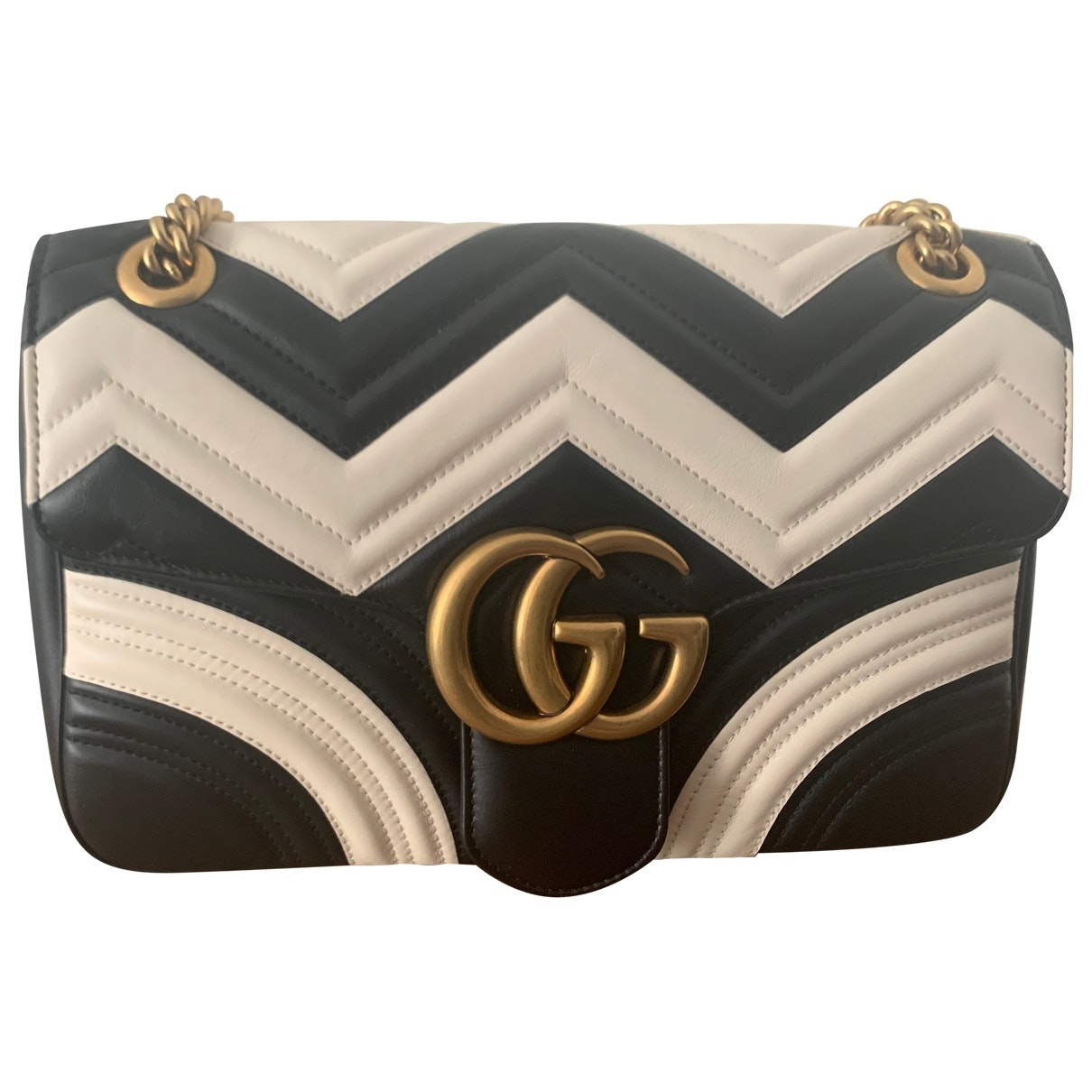 Gucci marmont multicolour leather handbag