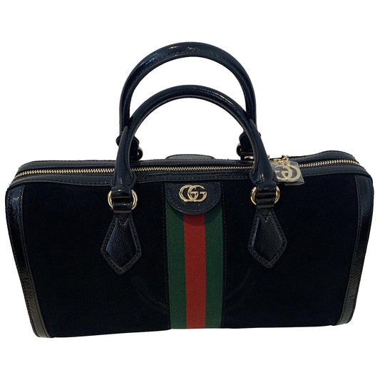 Gucci ophidia black suede handbag