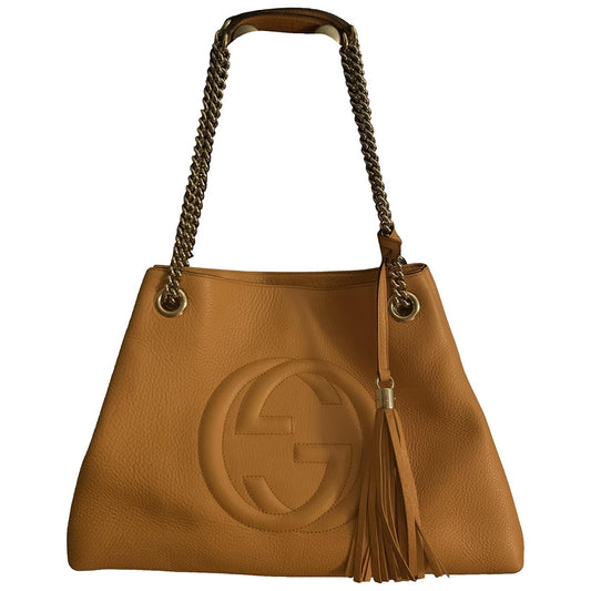 Gucci soho orange leather handbag