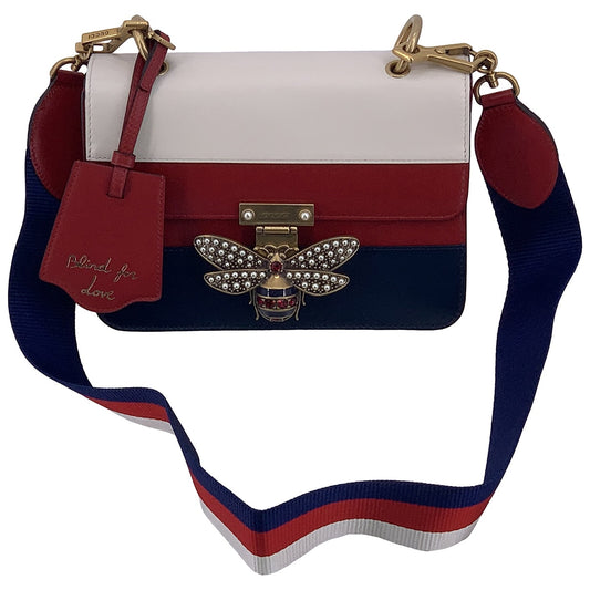 Gucci queen margaret multicolour leather handbag