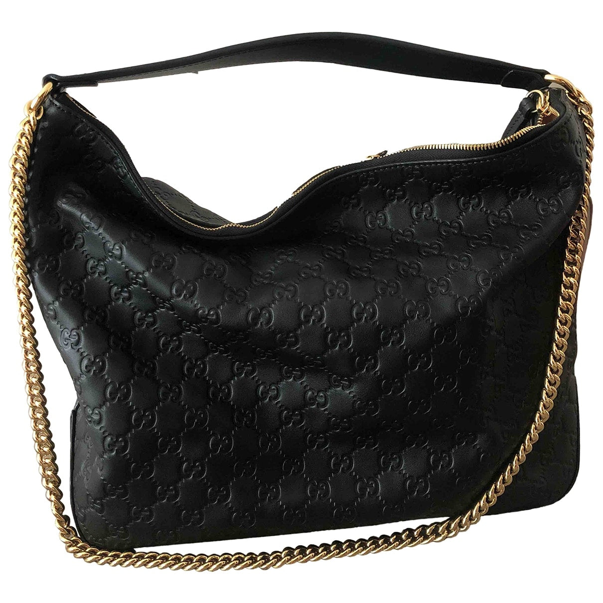 Gucci black leather handbag
