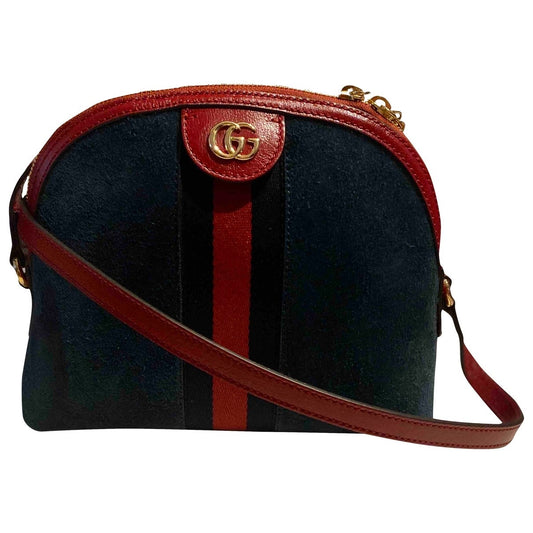 Gucci ophidia blue suede handbag