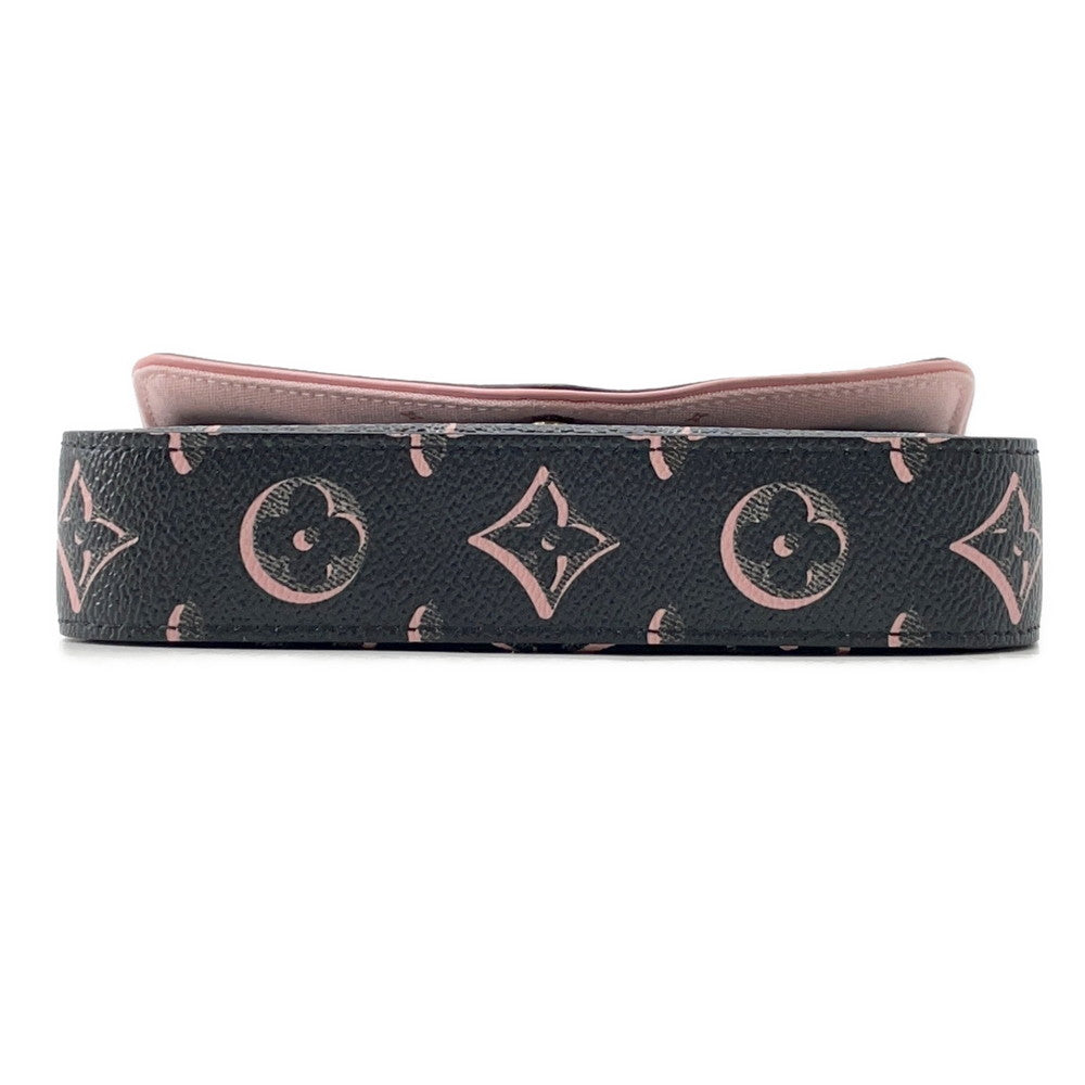  LOUIS VUITTON Multiie Pochette Noir/PinkM81471 Monogram
