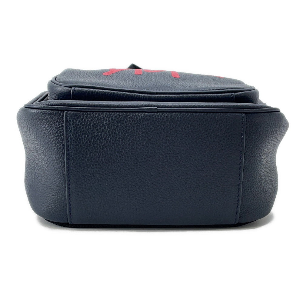 Dior ?Shawn Stüssy Collaboration 2020 Cross Body Bag Navy/Black/Red1ESBO013GDS Leather