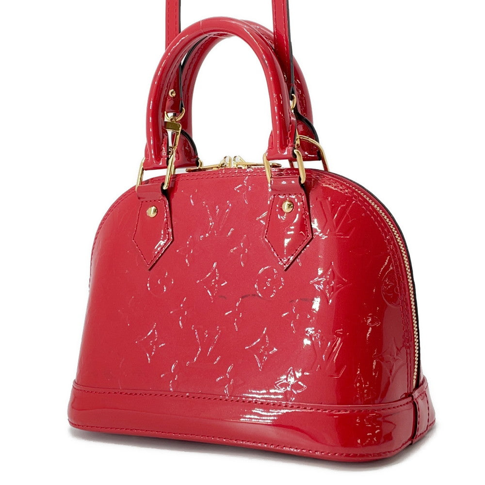 LOUIS VUITTON Alma CeriseM90174 Monogram Vernis Leather Size BB