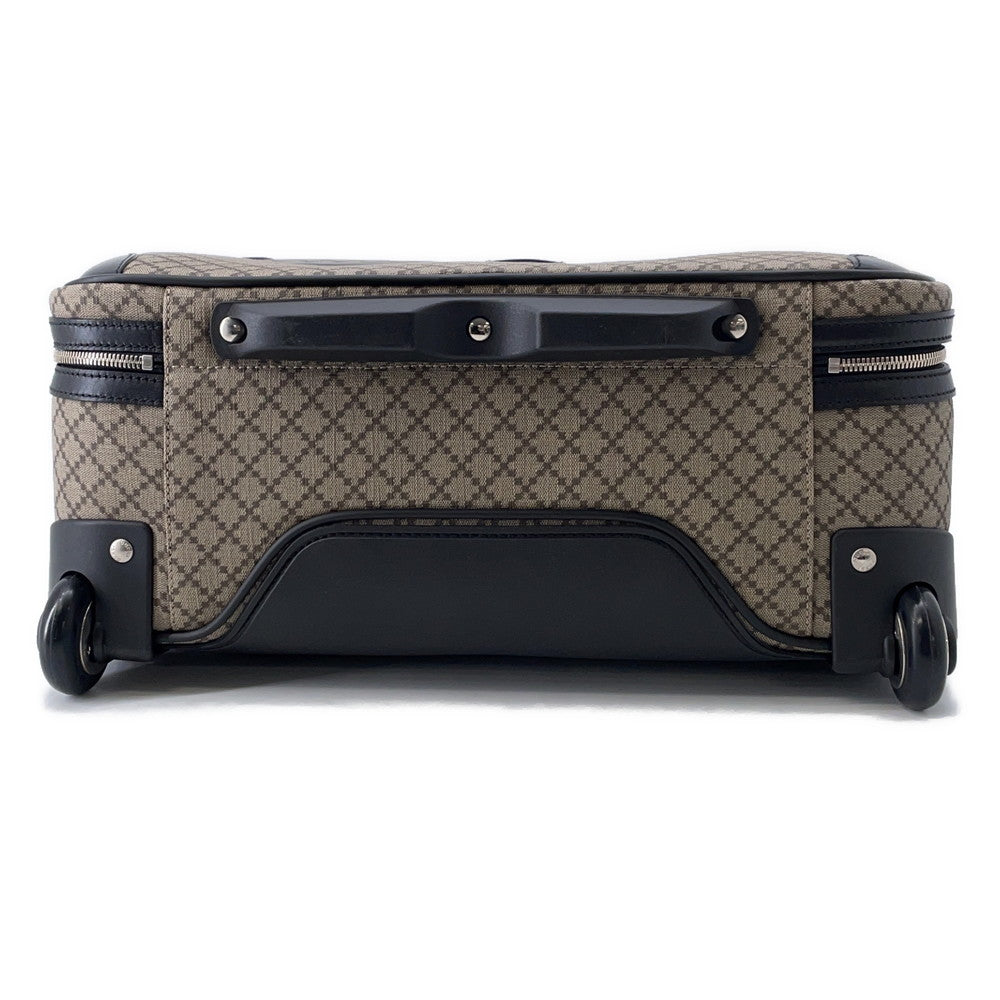GUCCI Diamante Carry Bag Beige/Black246459 Canvas Leather
