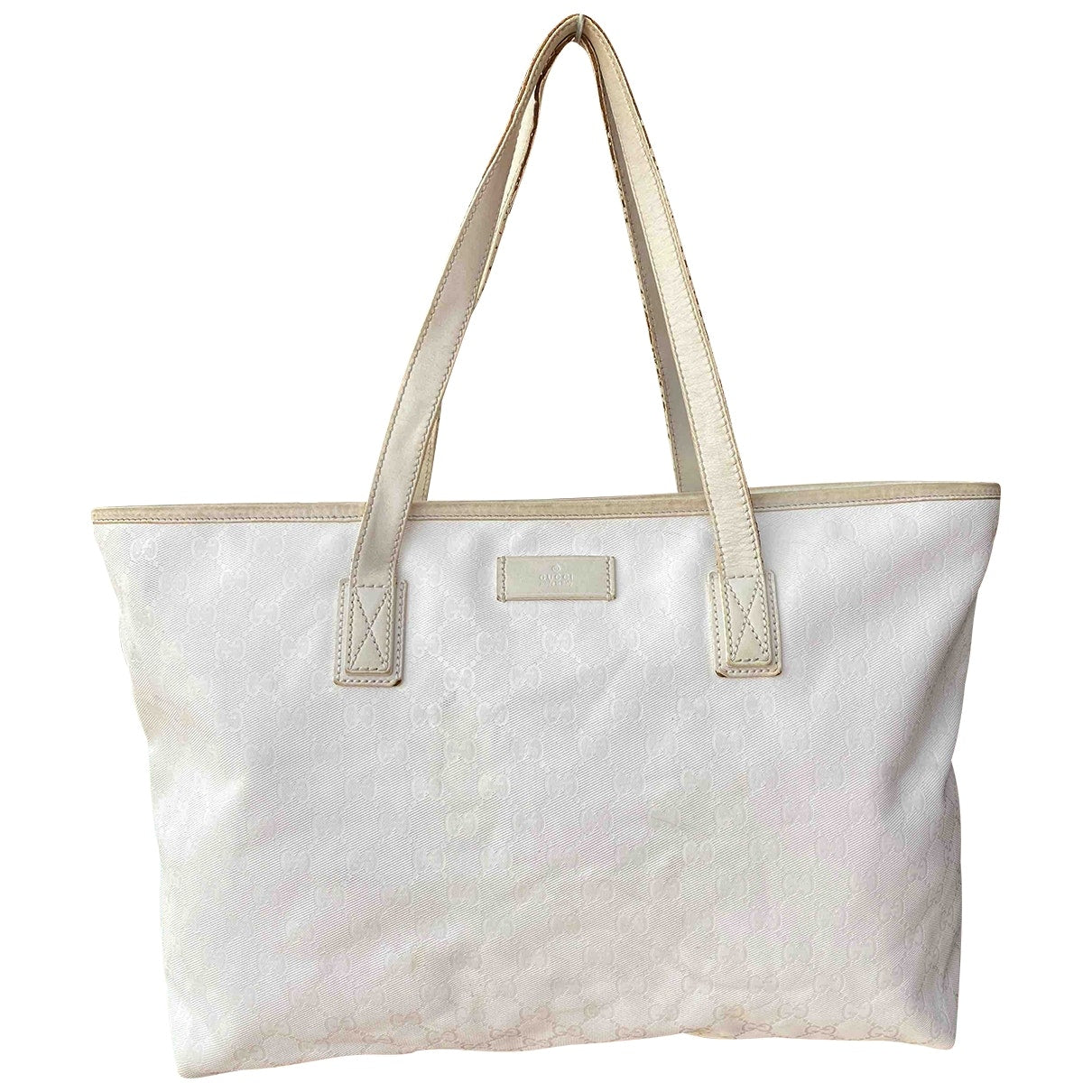 Gucci white cloth handbag