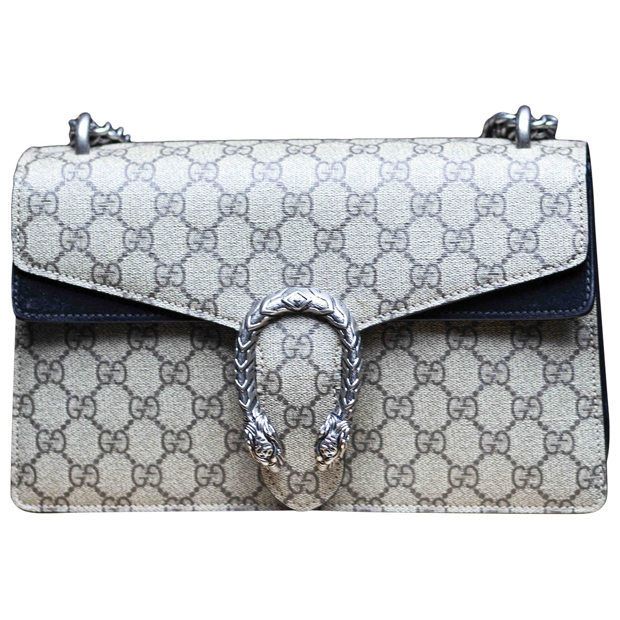 Gucci dionysus grey cloth handbag