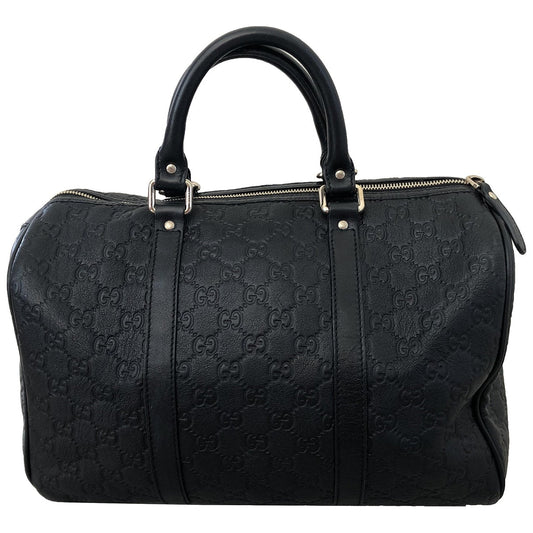 Gucci boston black leather handbag