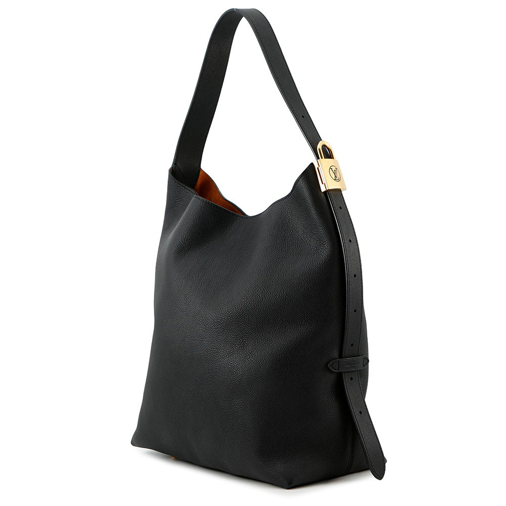 LOUIS VUITTON Lowkey Hobo NoirM24856 Grained Calf Leather Size MM