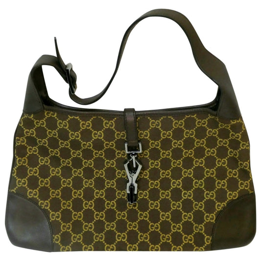 Gucci jackie brown cloth handbag